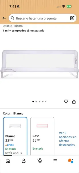 Barreras para la cama