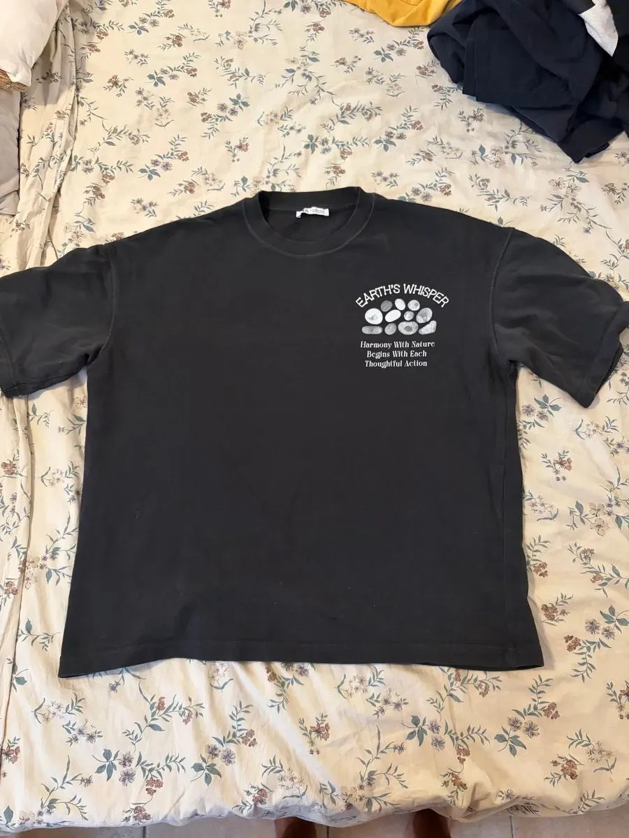 Camiseta negra manga larga (foto 2)