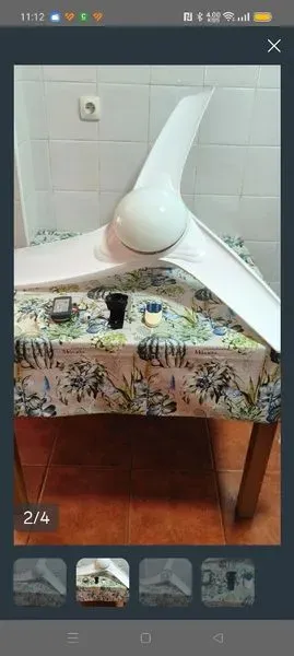 Ventilador de techo blanco