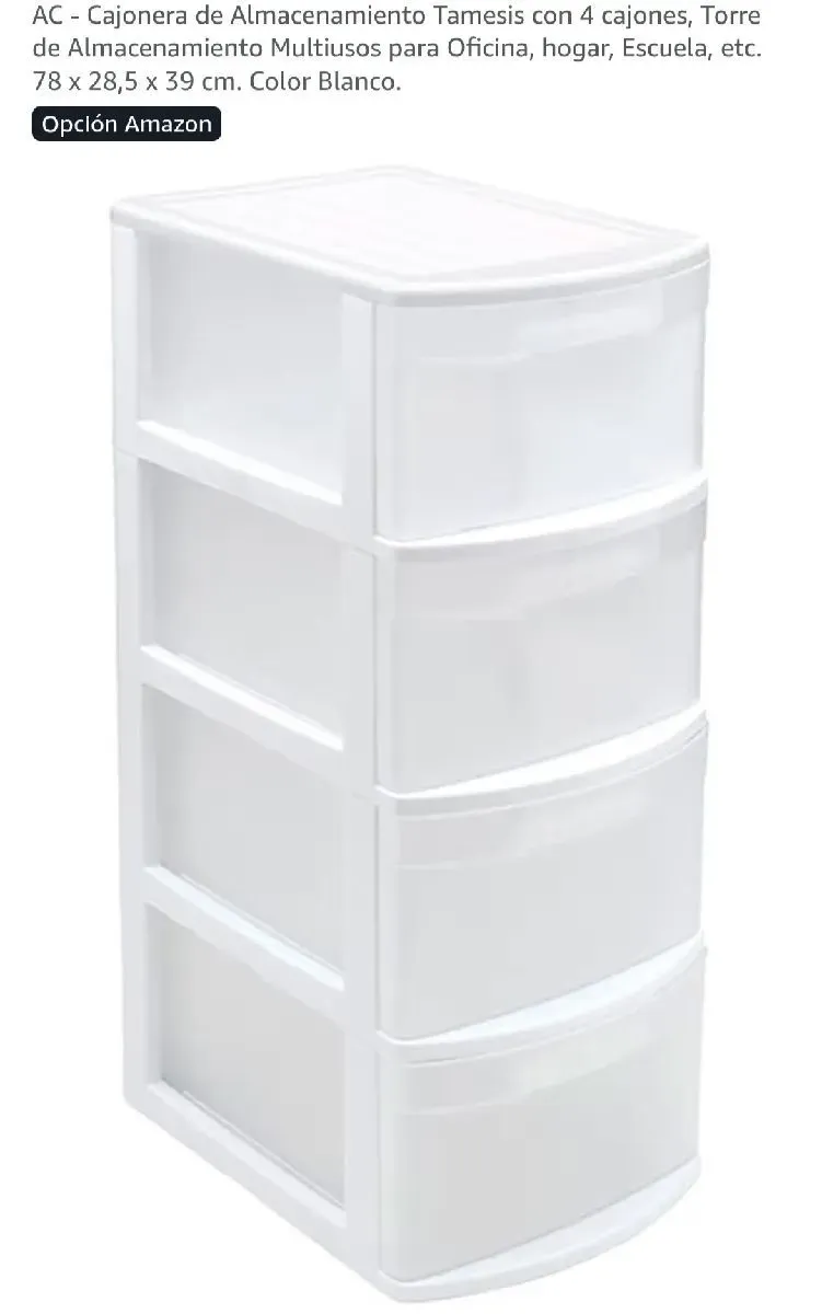 Cajonera de plástico transparente (foto 5)